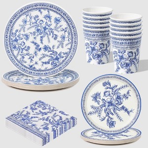Coterie Party Blue Toile Tableware Set - 1 of 4