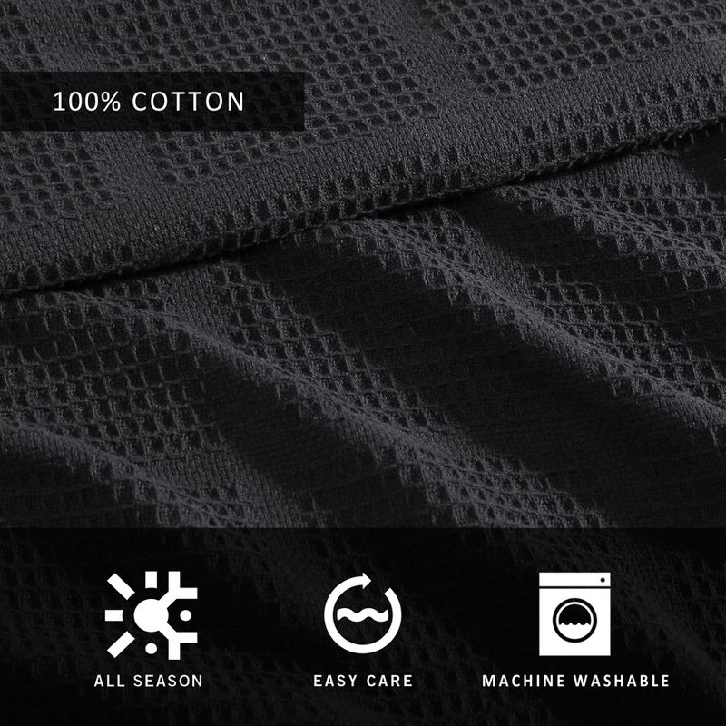Kenneth Cole New York Cotton Blanket (Essentials-Black)-Full/Queen, 3 of 11