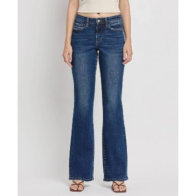 Women's Mid Rise Relaxed Bootcut Jeans - LOVERVET
