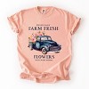 Simply Sage Market Farm Fresh Flowers Truck Garment Dyed Tee - 2 of 4