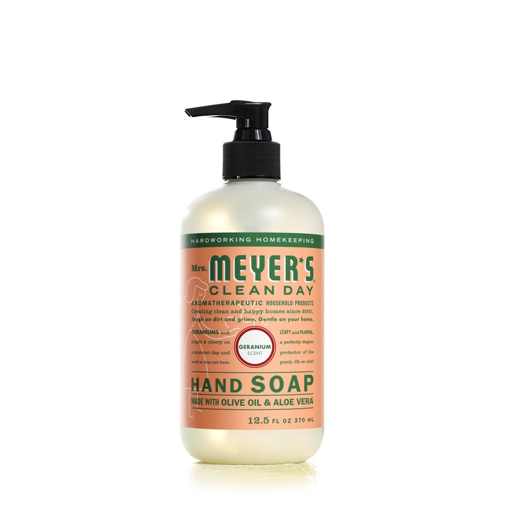 Photos - Shower Gel Mrs. Meyer's Clean Day Geranium Hand Soap - 12.5 fl oz