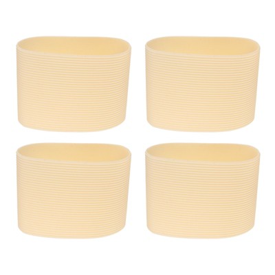 Unique Bargains Elastic Non-slip Shock Absorption Durable Cup Sleeve 4 Pcs