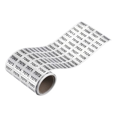 Unique Bargains Office Warehouse Self-Adhesive Consecutive Number Sticker Labels