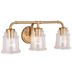 Vaxcel Toledo 3 - Light Vanity in  Natural Brass - 1 of 4