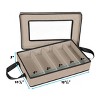 Flatware Storage Case - Durable 5 Compartment Silverware Storage Container Box with Removable Lid and Easy to Carry Handles - 4 of 4
