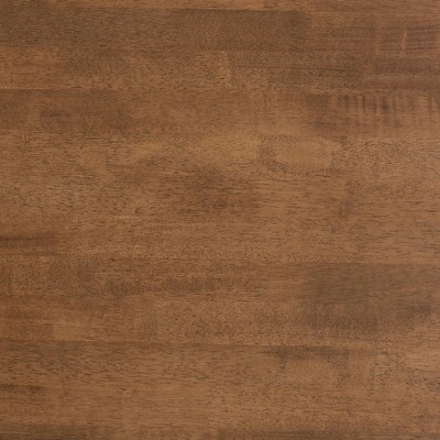 Walnut Brown Rectangular Wood Coffee Table with Lower Shelf