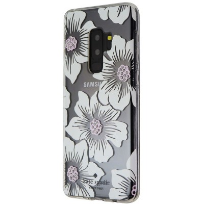Case Mate licensed - Kate Spade Hard Case for Samsung Galaxy S9+ (Plus) - Clear/White Flower/Gems