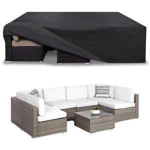 AKEfit Patio Furniture Cover Waterproof Outdoor Furniture Cover for Table and Chairs Set Cover 98" L x 78" W x 31" H - 1 of 4