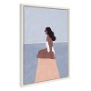 18" x 24" Sylvie Waiting For by Maja Tomljanovic Framed Wall Canvas White - Kate & Laurel All Things Decor: UV-Resistant - 2 of 4