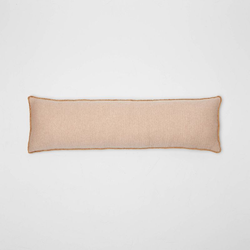 Lumbar Textured Chambray Cotton Bed Decorative Throw Pillow  - Casaluna™, 1 of 5