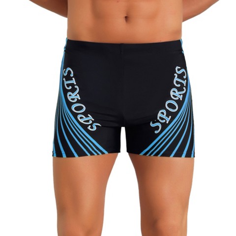 INSPIRE CHIC Men's Printed Stretch Waist Summer Surfing Swimming Shorts 36 Blue