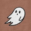 Dalix Ghost Embroidered Cotton Relaxed Fit Short Sleeve Crewneck Tee Shirt Women - 4 of 4