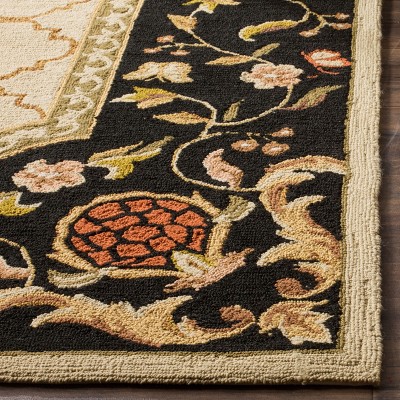 Handmade Easy-Care Classic Brown 47" Synthetic Area Rug