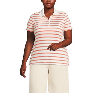 Lands' End Women's Supima Cotton Polo Shirt - 1 of 3