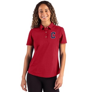 Cleveland Guardians1 Cutter & Buck Advantage Refresh Epic Confidence Recycled Womens Tri-Blend Pique Polo - Cardinal Red - Large - 1 of 1