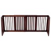 Costway Folding Adjustable 3 Panel Wood Pet Dog Slide Gate Safety Fence - 4 of 4