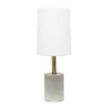 Concrete Table Lamp with Linen Shade - Lalia Home - 3 of 4