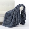 Cozy Bliss Plush Faux Fur Blanket, Ultra Soft Throw - 2 of 4