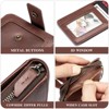 Genuine Leather Zipper Wallet for Men RFID Blocking Large Capacity Vintage Wallet - 4 of 4