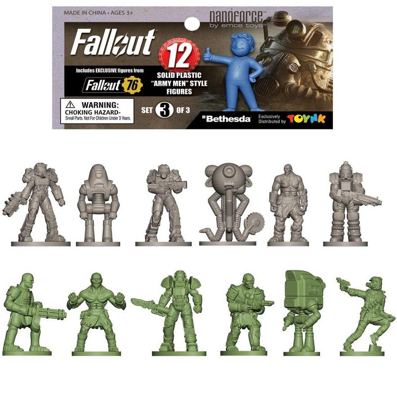 Toynk Fallout Nanoforce Series 1 Army Builder Figure Collection - Bagged Version 3, 1 of 8