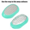 Unique Bargains 3 in 1 ABS Stainless Steel 430 Foot Callus Remover Pedicure Foot File Light Green Silver Tone 3 Pcs - 3 of 4