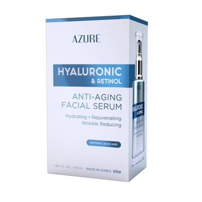 azure hyaluronic & retinol facial serum