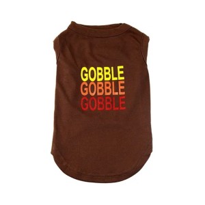 Midlee Gobble Gobble Gobble Dog Thanksgiving Shirt - 1 of 4