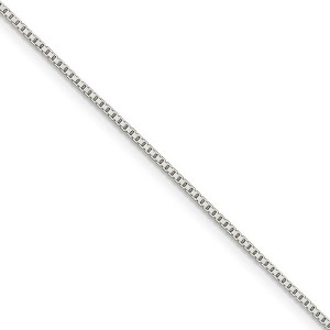 Black Bow Jewelry 1.1mm, Sterling Silver, Solid Box Chain Necklace - 1 of 4