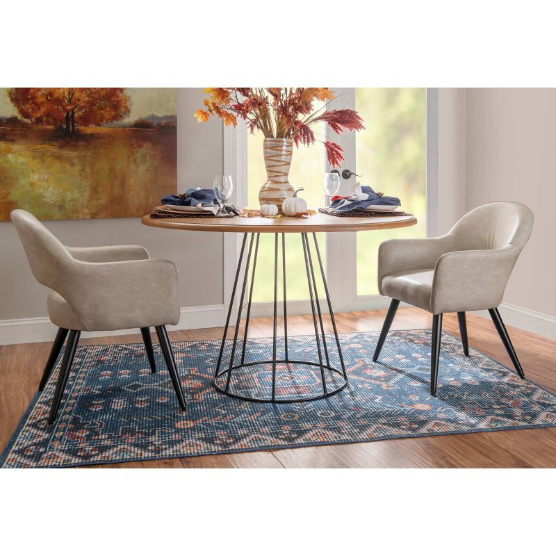 Serena Modern Round Dining Table Natural - Powell, 3 of 13