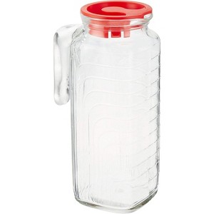 Bormioli Rocco Gelo Jug with Red Lid 41-Ounce - 1 of 4