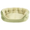 Arlee Home & Pet Cozy Orthopedic Eco-Friendly Durable Dog Bolster Bed - Aloe - L - 2 of 4