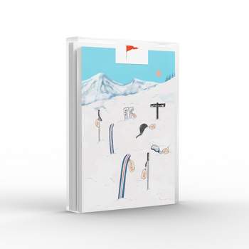 Winter Ski Yard Sale Greeting Card Pack (8 ct.) by Ramus & Co