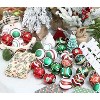 Aoibox 30 Piece 2.36 inch Christmas Tree Ornaments Set Multi Color Shatterproof Balls with Hooks for 6ft Tree Wreaths and Garlands - 3 of 4