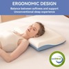 Dyonery 3.2/4.72 inch Medium Firm Memory Foam Thin Pillows for for Back & Side Sleeper,Orthopedic Cervical Neck Pillow with Two-Sided Reversible Cover - 4 of 4