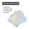 Unique Bargains Office Home Warehouse Self-Adhesive Reflective Sticker 10 Sheets - 3 of 4
