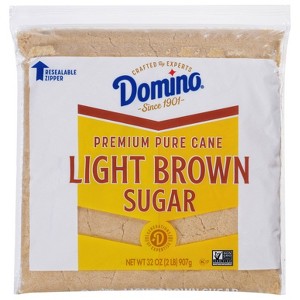 Domino Premium Pure Cane Light Brown Sugar - 2lbs - 1 of 4