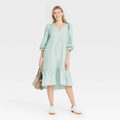 a new day ruffle hem dress