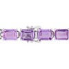 EVERLY JEWELRY | Sterling Silver 45 CT TGW Amethyst Bracelet, 7.25-inch - 4 of 4