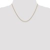 Black Bow Jewelry 1.4mm 14k Yellow Gold Polished Round Cable Chain Necklace - 2 of 4