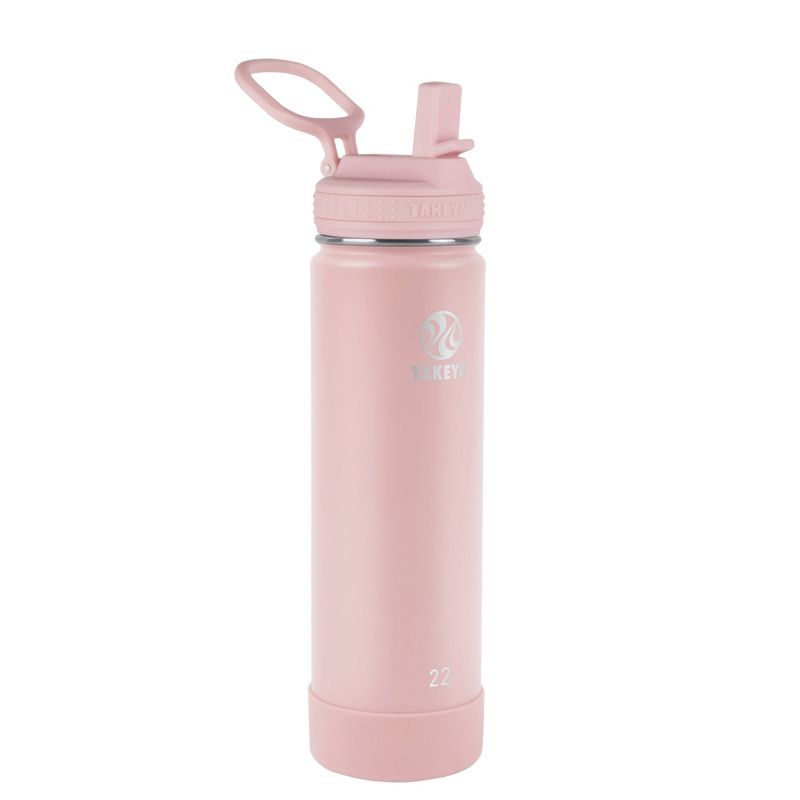 Takeya 22oz Actives Insulated Stainless Steel Water Bottle with Straw Lid, 1 of 8
