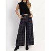 Women's FRANCOISE PLAID TROUSER PANT - Fore - 2 of 4