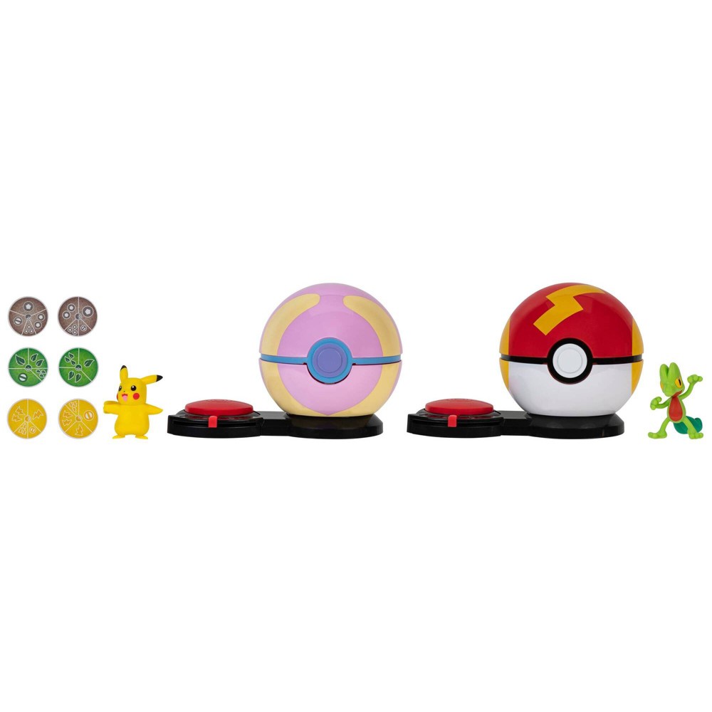 Pokémon Pikachu with Fast Ball vs Treecko with Heal Ball Surprise Attack Game