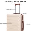 MOONMISS 20"/24"/28" 3 pcs/set in ABS Spinner Wheel Luggage, Matching Color , With Combination Lock for tourist - 4 of 4