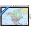 Trends International North America Map 2023 Framed Wall Poster Prints - 3 of 4