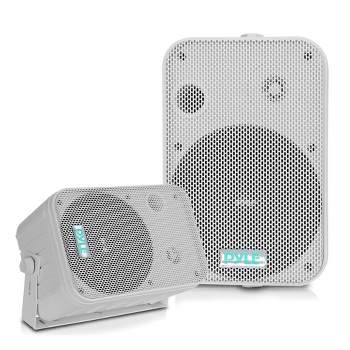 Pyle Home Dual Waterproof Outdoor Speaker System - White