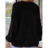 Womens Sweater Knit Cardigan with Pockets Open Front Cable Knit Sweater Chunky Thick Sweater Cardigan for Winter Comfy Knitwear - 4 of 4