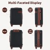 4 Piece Carry On Luggage Set,Expandable Lightweight Suitcases with Spinner Wheels,TSA Lock and Compression Packing Cubes (16"/20"/24"/28")-Cuddlewood - 3 of 4