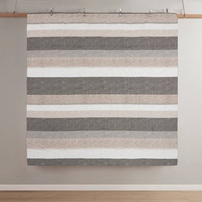 Full Taupe and Grey Microfiber Reversible Bed in a Bag Set
