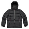 SUPER TRIPLE GOOSE Boys Puffer Jacket with Hood – Warm Winter Coat with Pop Color Zippers - 2 of 3