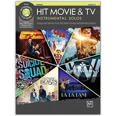 Alfred Hit Movie & TV Instrumental Solos Clarinet Book & CD Level 2-3